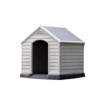 Keter Cuccia Resina per Cani Beige 99x95x99 cm Resistente alle Intemperie e Facile da Pulire