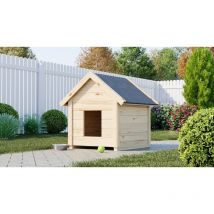 Cuccia in legno per cani Gartenpro 62x70x80h Gartenpro