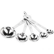 Inoxibar - cucharas medidoras inoxidable 5 piezas lote 5 , Lote 5 cucharas medidoras inoxidableEste set contiene cinco cucharas de diversos tamaños
