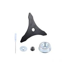 Briday - Kit de mantenimiento de accesorios con adaptador de cuchilla para cortadora de césped y cuchilla para desbrozadora de 12' x 3T
