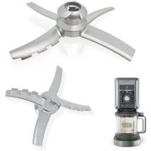 Coocheer - Cuchilla de repuesto de acero inoxidable compatible con las máquinas para hacer helados Ninja Creami NC500 y NC501 Deluxe. Accesorios y
