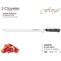 Cuchillo Jamonero Forgé 3 Claveles 30 Cm