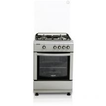 HAEGER Fornello a gas de, 60x60, Acciaio inox grigio metallizzato