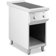 Royal Catering - Cucina a induzione 8500 w 2 superfici di cottura 260 °c Spazio di stoccaggio