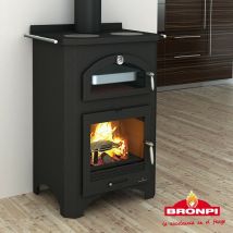 Bronpi - Cucina a Legna con Forno 700x470h1005 Monza 14 kw