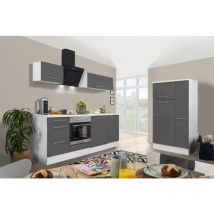 Cucina Blocco cucina Blocco cucina Bianco Grigio Amanda 310 cm Respekta Premium