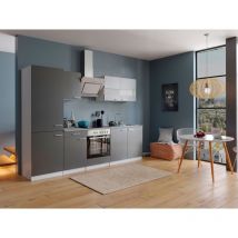 Cucina Blocco Cucina Blocco Cucina Cucina componibile Bianco Grigio Malia 270 cm Respecta