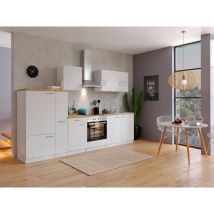 Cucina Blocco cucina Blocco cucina Cucina componibile Bianco Malia 300 cm Respekta