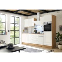 Cucina Blocco Cucina Blocco Cucina Marleen Premium 280 cm Bianco Artigianale Rovere Respecta