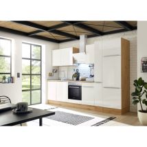 Cucina Blocco Cucina Blocco Cucina Marleen Premium 310 cm Bianco Artigianale Rovere Respecta