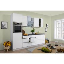 Cucina blocco cucina blocco cucina senza maniglie bianco Lorena 270 cm Respekta