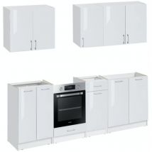 Cuisineandcie - Cucina completa eco Bianco Brillante da 240 cm