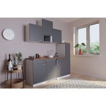 Cucina Minicucina Cucina singola Cucinino Bianco Grigio Luis 180 cm Respecta
