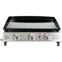 Beneffito - cucina - Gas Plancha ii - Acciaio laminato a freddo smaltato - Bruciatori in acciaio inox - Cottura omogenea e gustosa - 3 fuochi 7,5 kw