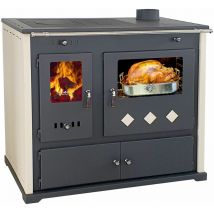 Stufa a Legna con Forno Praktic Lux Eco 9.5 kW Ghisa Top