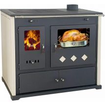 Cucina Stufa a Legna con Forno Ghisa Top - Praktic Lux Eco - 9.5 kw