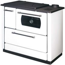K-line - cucina stufa a legna popular nera 9 kw 93X58XH90 cm (38882)