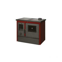 K-line - Stufa Cucina riscaldamento a Legna struttura in acciaio con forno 11,91 kW Prestige