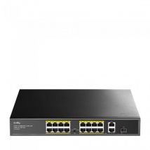 Abacus - unknown Cudy FS1018PS1 Switch PoE+ 16 Ports avec 2 Liaisons Montantes Gigabit et Ports sfp 200W, 16 PoE+ @ 200W, Mode Extend/VLAN,