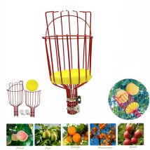 Fitags - Cueilleur de fruits, tête de ramassage de fruits, bâton de ramassage en métal, outils de jardinage pour arbres fruitiers, sans perche