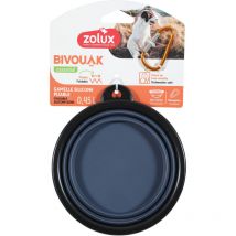 Zolux - Cuenco de viaje plegable Bivouak en silicona azul 450 ml –