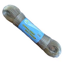 Cuerda acero tendedero 10mt. maroma , Cuerda de tendedero de acero trenzadoMadeja de 10 metrosForrado. - Happy