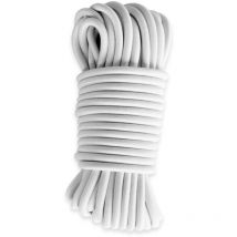 Tecplast - Cuerda elástica Blanca 60 metros - Calidad Profesional 9SW - Cable elástico - Diámetro 9 mm