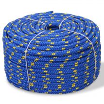 Hommoo Cuerda marina de polipropileno 10 mm 50 m azul