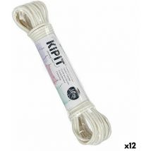 Cuerda para tender blanco pvc 10 m (12 unidades)
