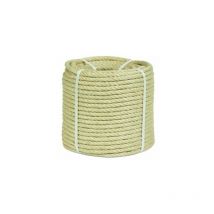 HYC - Cuerda Torcida 22Mm Sisal Natural 4 Cabos 100 Mt