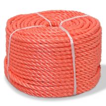 Abcrital - Cuerda trenzada de polipropileno 8 mm 500 m naranja 020003416