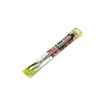 Ompagrill - Fourchette de barbecue en acier inoxydable de 36 cm pour les barbecues et les grillades