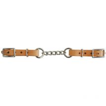 Cuir huilé marron foncé - Barboal cuir d'importation avec chaîne