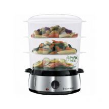 Russell Hobbs - Cuiseur a Vapeur 9L 19270-56 - Programmable Minuteur, Cuiseur Légumes, Riz, oeufs - Accessoires Inclus