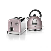 Cuisinart - Style Vintage Rose Traditional Kettle & 2 Slice Toaster Breakfast Set