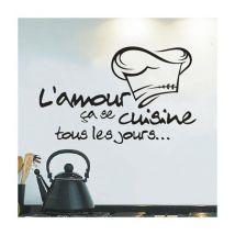 Cuisine Autocollant Vinyle Decal Cuisine Carrelage Chef Mur Décor Savoureux Wall sticker Chambre Cuisine decoration murale vignette Décoration de