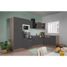 Cuisine Cuisine d'angle Chêne York Gris Oliver 340 x 172 cm Respekta