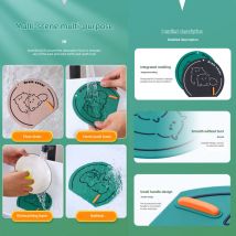 Cuisine Evier et robinet Accessoires pour évier de cuisine Tapis fond d'évier (4949),Little Fox (kaki) couvercle de siphon de sol tampon déodorant