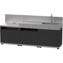 Cuisine extérieure Le Marquier 3 Modules - Duo - Gris / Noir