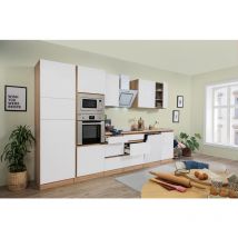 Cuisine Kitchenette Bloc cuisine sans poignée Blanc Lorena 345 cm Respekta