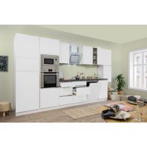 Cuisine Kitchenette Bloc cuisine sans poignée Blanc Lorena 395 cm Respekta