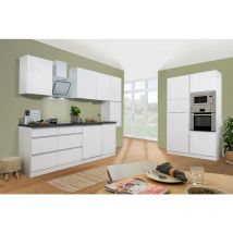 Cuisine Kitchenette Bloc cuisine sans poignée Blanc Lorena 395 cm Respekta