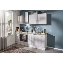 Cuisine Kitchenette bloc de cuisine Landhaus mélèze blanc Anton 220 cm Respekta