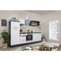 Cuisine Kitchenette Chêne Blanc Amanda 270 cm Respekta Premium