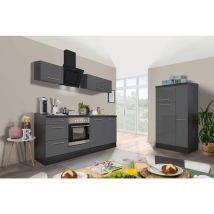 Cuisine Kitchenette Chêne Gris Amanda 310 cm Respekta Premium