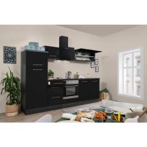 Cuisine Kitchenette Chêne Noir Amanda 270 cm Respekta Premium