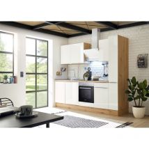Cuisine Kitchenette Marleen Premium 250 cm Blanc Chêne Artisan Respekta