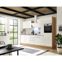 Cuisine Kitchenette Marleen Premium 310 cm Blanc Chêne Artisan Respekta
