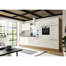Cuisine Kitchenette Marleen Premium 370 cm Blanc Chêne Artisan Respekta