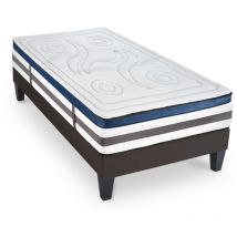 Maison Aubertin - Ensemble Matelas Quintessence accueil mémoire de forme - 30cm + sommier - 80x200 cm